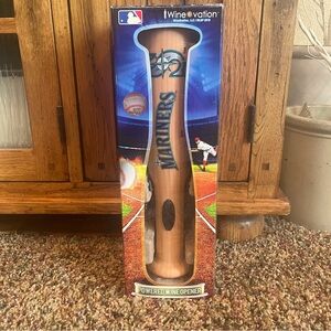 Wine O Vation Mariners Baseball Bat Powered Wine Opener New